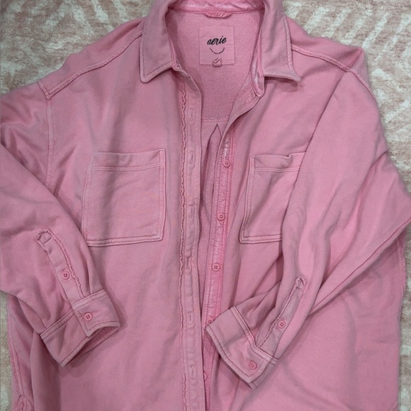 Aerie Soft Pink Casual Shirt - Picture 1 of 1